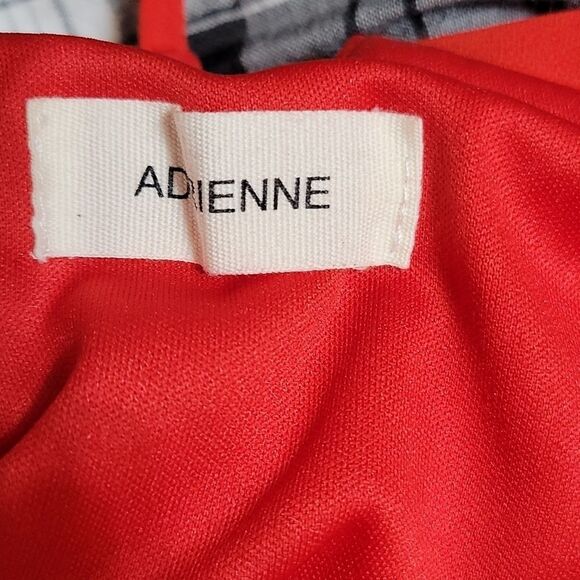 ADRIENNE Red Strappy Little Flowy Mini Dress Small - Picture 7 of 7